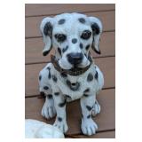 G2 - Collection of 6 Dog Figurines - Resin, Plaster, and Cement Mix