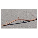 G2 - Vintage Wooden Scythe with 23-Inch Steel Blade
