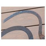 G2 - Set of 3 Vintage Hand Sickle Tools with Wooden Handles