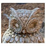 BY - Cement Owl Garden Statue 24 Inch Tall