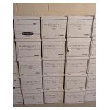 LL - Lot of 36 Office Storage File Boxes