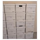 LL - Lot of 36 Office Storage File Boxes