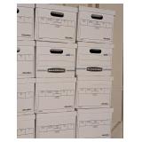 LL - Set of 35 Cardboard File Storage Boxes
