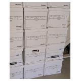 LL - Set of 35 Cardboard File Storage Boxes