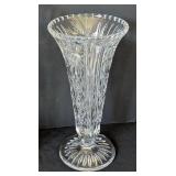 O - Set of 3 Decorative Crystal Glass Vases, Tallest 11 Inch
