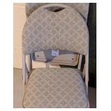 LL - Mismatched Set of 4 Padded Folding Chairs with 40in Round Table