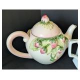 O - Collection of 5 Decorative Porcelain and Ceramic Teapots Mixed Floral Designs