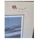 MB - Jim Daly Signed Limited Edition Framed Print, 87/950, Children Flying Kite