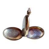 Clinton Engraved Pocket Watch with Display Dome and Wooden Stand