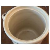 Vintage Red Wing Stoneware Crock with Lid and Metal Handle