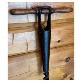 Antique Two-Handled Coopers Barrel Bung Hole Auger