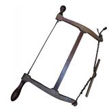 Antique 25-Inch Wooden Bow Saw