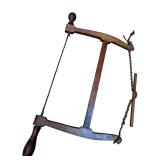 Antique 25-Inch Wooden Bow Saw