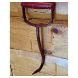 Antique 11.5 Inch Metal Hay Hook with Red Handle