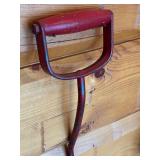 Antique 11.5 Inch Metal Hay Hook with Red Handle