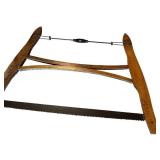 Antique Wood Buck Saw 30x26 Inch