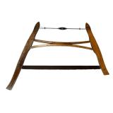 Antique Wood Buck Saw 30x26 Inch