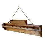 Wood Wall-Mounted Towel Rack with Hanging Storage Box