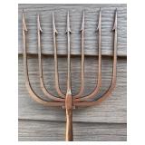 Vintage Six-Tine Fishing Spear / Vintage Metal Triton Spear