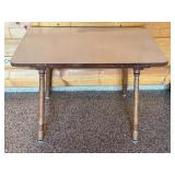 Vintage Child Size Table with Wooden Legs and Formica Top