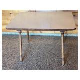 Vintage Child Size Table with Wooden Legs and Formica Top