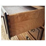 Solid Wood 6-Drawer and 2-Door Sideboard Buffet Cabinet