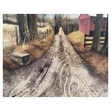 The Road Home Framed Textured Print by Billy Jacobs