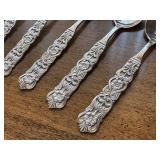Set of 6 Danish Demitasse Spoons 4 Inch Floral Pattern
