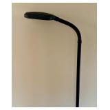 Black Adjustable Floor Lamp with Flexible Neck