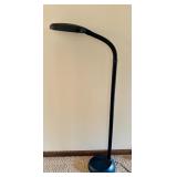 Black Adjustable Floor Lamp with Flexible Neck
