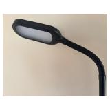 Black Adjustable Floor Lamp with Flexible Neck