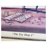 Set of 3 Framed B. Cummings Toy Shop Prints 1985