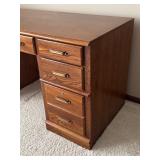 Lexington Solid Oak Office Desk with Wooden Chair
