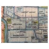 MBR - Framed 2003 Minneapolis St. Paul Neighborhood Map by Big Stick Maps