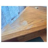 Winners Only Inc. Oak Corner L-Shaped Desk with Drawers and Cabinet