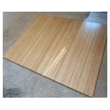 Bamboo Office Chair Mat 48 x 59 Inches