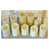 Set of 12 Luminara Flameless LED Faux Candles Multiple Sizes