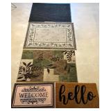 Set of 5 Assorted Indoor and Outdoor Doormats