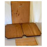 Collection of 4 Vintage Style Wooden Wall Plaques with Pears Soap and Cheer Up Designs