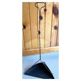 Vintage Coal Shovel and JOS. ROMANOWSKI & SON Coal Scuttle Ash Pan Set