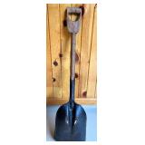 Vintage Short Handle Metal Coal Shovel with Wooden Grip