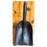 Vintage Short Handle Metal Coal Shovel with Wooden Grip