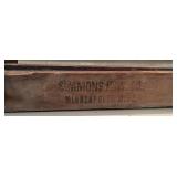 Antique Simmons Hand Corn Planter No. 7 Wood and Metal Seeder