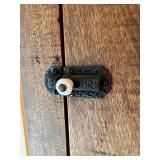 Vintage Wall-Mount Wooden Cabinet with Vintage Metal Latch