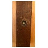 Perfection Folding Wall-Mount Clothes Dryer Rack Vintage Wood and Metal