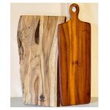 B. Smith 18x6 Inch and Mountain Woods Teak 16x19 Inch Cutting Boards Set
