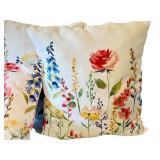 LL - Set of 4 Floral Throw Pillows, 2 Sizes