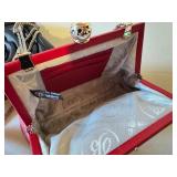 K - Brighton Rose Embossed Clutch Purses Set of 2 with Chains