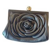 K - Brighton Rose Embossed Clutch Purses Set of 2 with Chains
