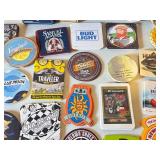 E - Beer Bucket Set with Bar Coasters and Metal Ice Pail